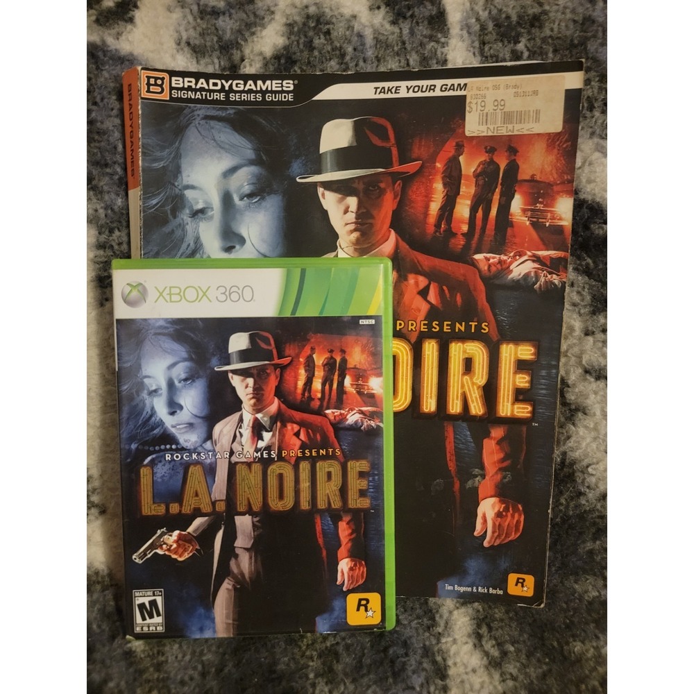 L.A. Noire Xbox 360‎ 3-Disc Complete + BradyGames Strategy Guide Bundle